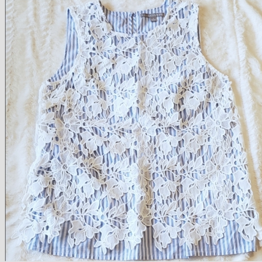 Valery Stevens lace over tank top